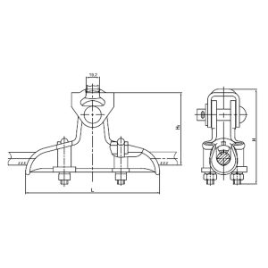 Затискач підтримуючий глухий ПГ-30/12-20(ПГН-3-5)