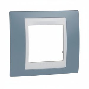 Рамка 1-а кратна "UNICA" Plus синя/біла (C3) "знято з в-ва"