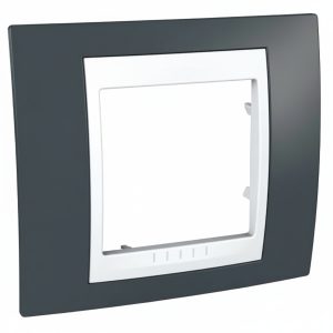 Рамка 1-а кратна "UNICA" Plus сіро-зелена/біла (C3) "знято з в-ва"