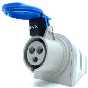 Розетка 113 стаціонарна 2Р+PЕ 16А 220В IP44 "СЕЗ"