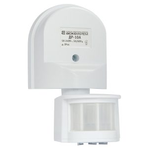 Датчик руху 180° 1200W настінно-стельовий (L12м, h2,5м) IP44 ДР-10А білий "АСКО"