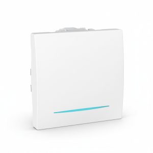 Вимикач 1-кл. внутр. з підсвіт. 2-мод. "UNICA" білий (C2) "знято з в-ва"