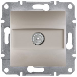 Розетка ТV прохідна внутр 8dB "ASFORA" бронза (C3) (знятий з в-ва 30.06.2023)