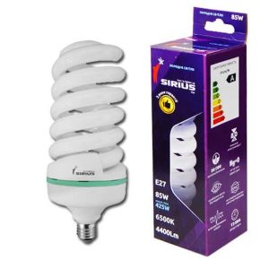 Лампа ен-збер. 85W E27 6500K "Sirius" (ЦІНА НА ЗАЛИШОК)