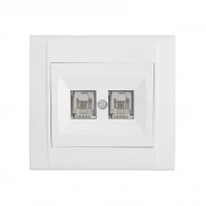 Розетка TF євро "Defne" біла