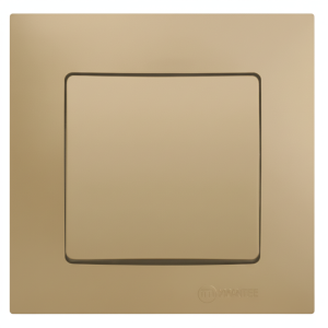 Рамка + клавішa вимикача 1-кл. "Lillium Natural Kare" коричнева