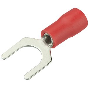 Наконечник вилка  0.5-1.5 мм.кв. ізол. SV 1.25-4 червоний (100шт) "АСКО"