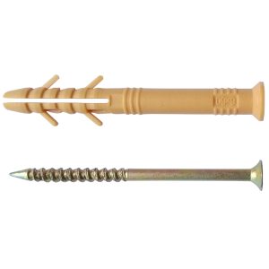 Дюбель забивний з шурупом 6х60мм потай (пак.100шт.)
