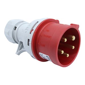 Вилка 015 переносна 3Р+PЕ+N 16А 400В IP44 EV-1653 (16A, 400V, 3P+N+PE)
