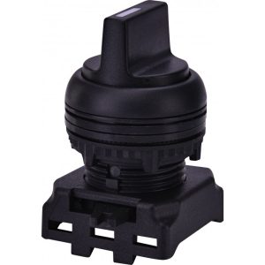 Вимикач поворотн. EGS2-N-C (2-х поз., з фікс. 0-1, 45°, чорний)