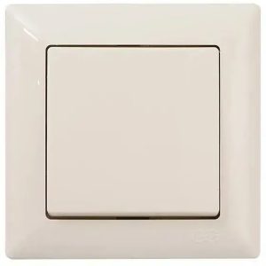 Вимикач 1-кл. внутр.уст.крем Visage