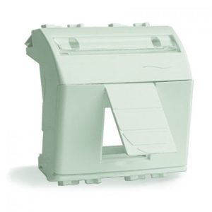 Адаптер 2мод. для інф. роз'ємів Keystone, білий (ВИВЕДЕНО З АСОРТИМЕНТУ)