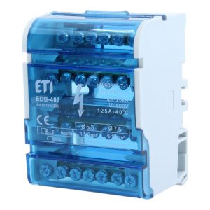 Блок розподільчий  EDB-407  4p, 3L+PE/N, 125A (7 виходів)