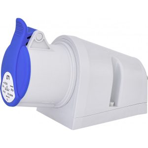 Розетка 123 стаціонарна 2Р+PЕ 32А 230В IP44 EZ-3232 (32A, 230V, 2P+PE)