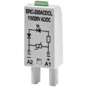 Додатковий модуль захисту/індикації ERC-230ACDCL (Uc= 110...230V AC/DC)