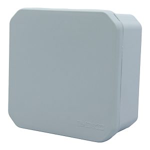 Коробка розподільча 100х100х50 IP66 зовнішня пласт. з гладкими стінками.