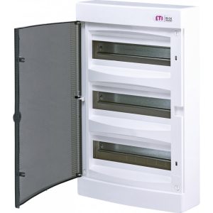 Щит пласт. ЩРН-П- 36 мод IP40 зовн. прозорі дверц ECT 36PT