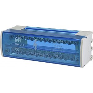 Блок розподільчий  EDB-215  2p, L+PE/N, 125A (15 виходів)