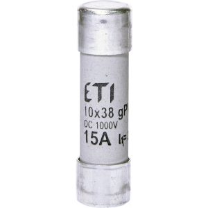 Запобіжник CH 10x38 gPV 15A 1000V (30kA)