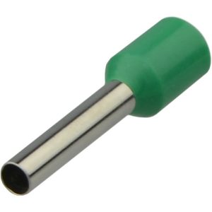 Наконечник втулковий  2.5 мм.кв. ізол. НТ 2.5-12 зелені (100шт) "АСКО"