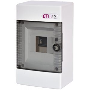 Щит пласт. ЩРН-П-  4 мод IP40 зовн. прозорі дверц ECT 4 PT