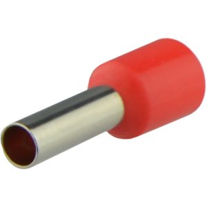 Наконечник втулковий  6 мм.кв. ізол. НТ 6,0-12 червоні (100шт) "АСКО"