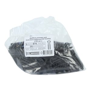 Дюбель ялинка  8мм для плоск. каб.чорна  (пак 100 шт.)