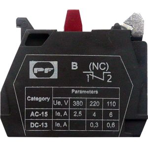 Контакт розмикаючий 1NC для кнопкового вимикача FP