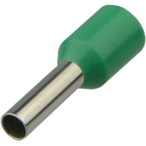 Наконечник втулковий  2.5 мм.кв. ізол. НТ 2.5-08 зелені (100шт) "АСКО"