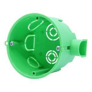 Коробка установча  65х45 IP30 внутрішня пласт. під цеглу набірна з шурупом PLANK MB001 (200шт.уп.)