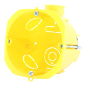 Коробка установча  65х45 IP30 внутрішня пласт. г/к набірна з шурупом PLANK MB002 (175шт.уп.)