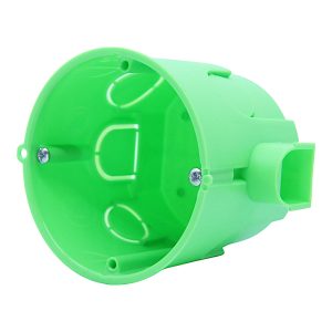 Коробка установча  65х60 IP30 внутрішня пласт. під цеглу набірна з шурупом PLANK MB003 (150шт.уп.)