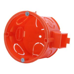 Коробка установча  65х60 IP20 внутрішня пласт. під цеглу набірна з шурупом SMARTBOX