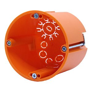 Коробка установча  68х61 IP30 внутрішня пласт. г/к з шурупом HG 61,без з'єднувач (з'єднувач 2003846)