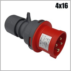 Вилка 014 переносна 3Р+РЕ 16А 380В IP44 BEMIS (ЦІНА НА ЗАЛИШОК)