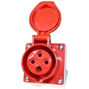 Розетка 114 стаціонарна 3Р+РЕ 16А 380В IP44 прямий монтаж BEMIS (ЦІНА НА ЗАЛИШОК)