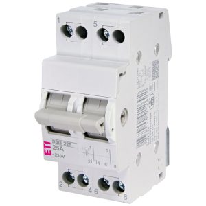 Перемикач I-0-II з загальним виходом зверху 2п 25А/230В SSQ 225 "1-0-2"