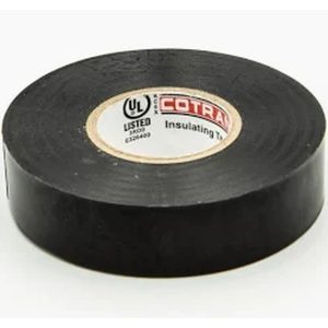 Ізострічка ХБ 19мм/15м /0,3мм чорна, температура - 40 до +105