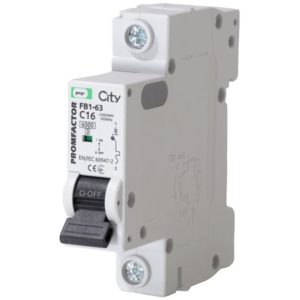 Модульний автоматичний вимикач FB1-63 CITY 6kА    "C"  1P  16A
