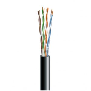 FTP cat.5e 4х2х0,51 зовнішній PE 100МГц  чорний ЗЗЦМ (ВІДРІЗКИ)