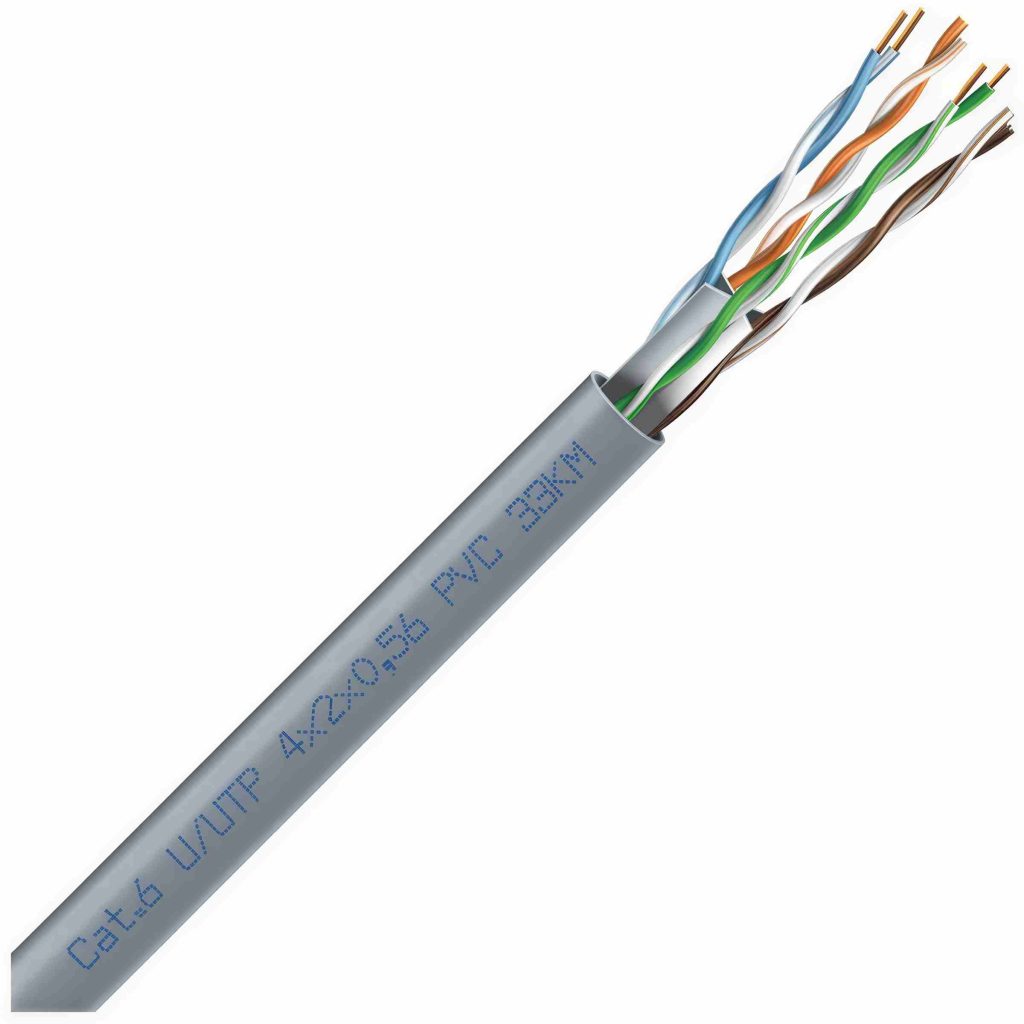UTP cat.6 4х2х0,56 AWG 250МГц cірий