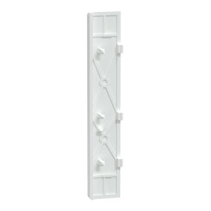 Накладка кнопкового вимикача з 1кнопкою, дін-рейковий, маркований, білий лотос