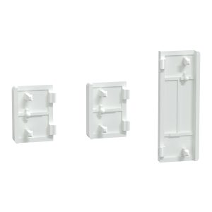 Накладка кнопкового вимикача з 3кнопками, дін-рейковий, маркований, білий лотос