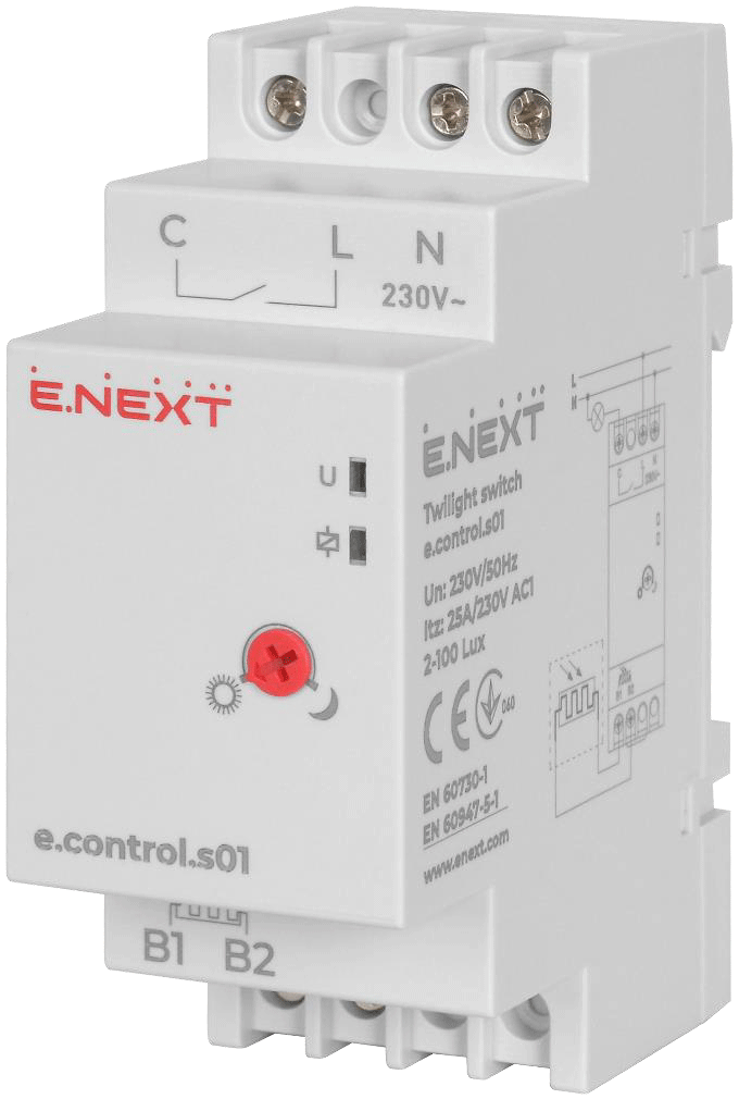 РЕЛЕ СУТІНКОВЕ З ВИНОСНИМ ДАТЧИКОМ e.control.s01