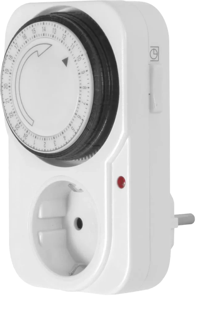 ТАЙМЕР ЕЛЕКТРОМЕХАНІЧНИЙ РОЗЕТКОВИЙ ДОБОВИЙ e.control.t11