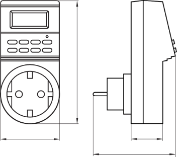 ТАЙМЕР ЕЛЕКТРОННИЙ ТИЖНЕВИЙ РОЗЕТКОВИЙ e.control.t14