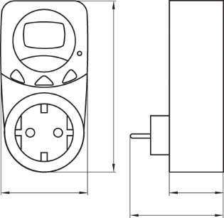 РЕЛЕ КОНТРОЛЮ НАПРУГИ ОДНОФАЗНЕ РОЗЕТОЧНОЕ e.control.v07, 16A