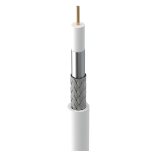 Кабель RG-6 F690BV (мідь 690) Cu white (Одескабель) (бухта 305м.)