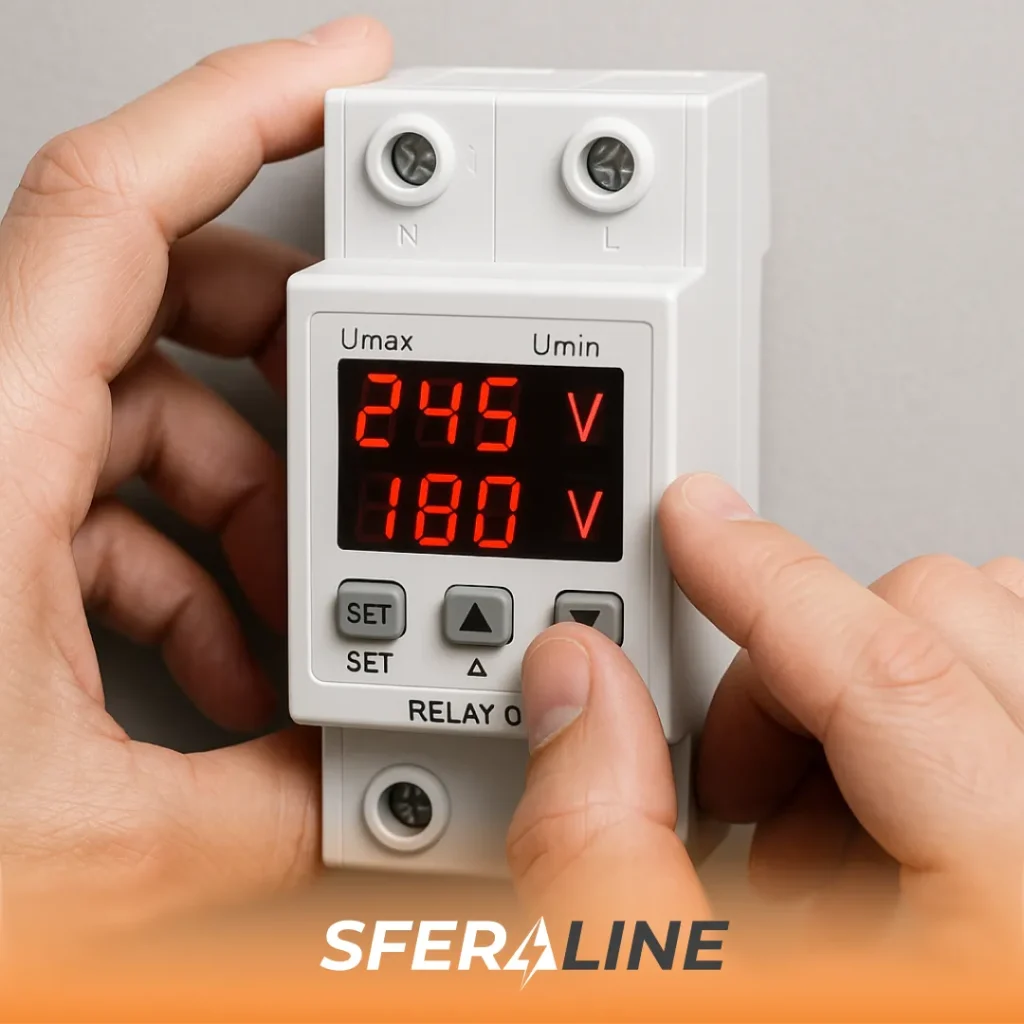 Зубр | Як налаштувати реле напруги