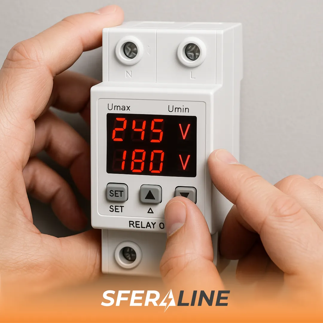 Зубр | Як налаштувати реле напруги